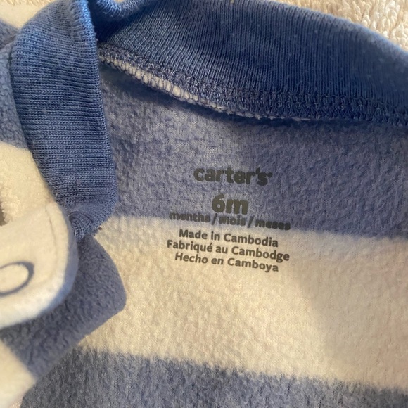 🎉💙Bundle Carter’s Sleepers, 4 Fleece, Boys, Size 6m - Picture 6 of 12